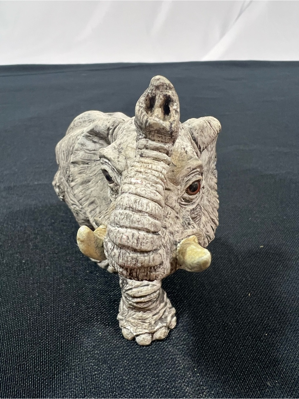 Stone Critters Decorative Gray Elephant Sculpture - 4”